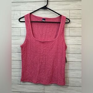 Old Navy Pink Textured Tank Top - L